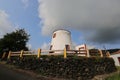 A characteristic windmill, Graciosa island, Azores Royalty Free Stock Photo