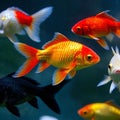 characteristically having brassy or reddish coloring fish Ai generated Royalty Free Stock Photo