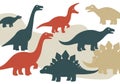 And characteristics, suggestive of species like Stegosaurus and Royalty Free Stock Photo
