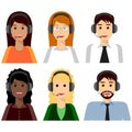 6 characters, Call center