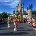 Characters performancing at Walt Disney World Christmas party Royalty Free Stock Photo