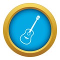 Charango icon blue vector isolated