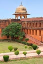 Charbagh Garden in Jaigarh Fort near Jaipur, Rajasthan, India Royalty Free Stock Photo