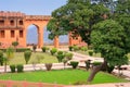 Charbagh Garden in Jaigarh Fort near Jaipur, Rajasthan, India Royalty Free Stock Photo