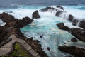 Charco del Viento natural swimming pools, Tenerife island, Spain