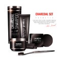 Charcoal Cosmetics 3D Illustration