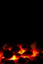 Charcoal fire ready for barbeque Royalty Free Stock Photo