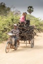 Charcoal gatherers near Siem Reap