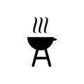 charcoal grill barbeque icon design template vector illustration Royalty Free Stock Photo