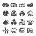 Charcoal icon set