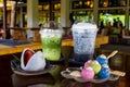 Japanese Desserts and Drinks in Nekoemon cafe chiang mai thailand