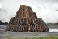 Charcoal pile Royalty Free Stock Photo