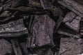 Charcoal texture, burnt wood in high resolution Royalty Free Stock Photo