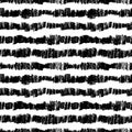 Charcoal thick horizontal lines hand drawn pattern