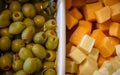 Olives and Cheese Cubes