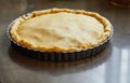 Chard pie, ready to bake in the oven. Step by step recipe Royalty Free Stock Photo