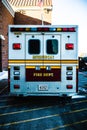 Chardon, Ohio, USA - 2-6-22: An ambulance from the Munson Fire Department