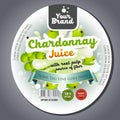 Chardonnay juice label sticker