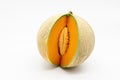 A charentais / cantalupe melon Royalty Free Stock Photo