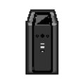 charge battery backup game pixel art vector illustration Royalty Free Stock Photo