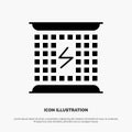 Charge, Charging, Electricity, Electromagnetic, Energy solid Glyph Icon vector