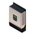 Charge inverter controller icon, isometric style