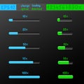charge loading download upload mockup