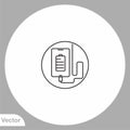 Charge phone vector icon sign symbol