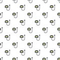 Charge vape set pattern seamless vector