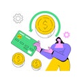 Chargeback abstract concept vector illustration.