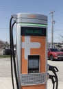 ChargePoint EV Charging Station. ChargePoint plug-in vehicle stations are in business parking lots or home use