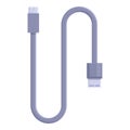 Charger cable icon cartoon vector. Low plug cell Royalty Free Stock Photo
