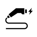 Charger connector icon, Electric car charging plug sign Royalty Free Stock Photo