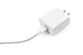 The charger for the smartphone is isolated on a white background, perfect for presentations. Royalty Free Stock Photo