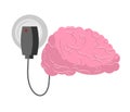 Charging for brain. Human brains and charger