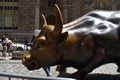 Charging Bull or Bull of Wall Street in Manhattan Royalty Free Stock Photo