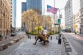 The Charging Bull symbolizing New York financial industry Royalty Free Stock Photo