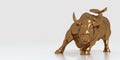 Charging Bull Wall Street Bull 3D illustration of the Bowling Green Bull Royalty Free Stock Photo
