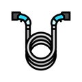 charging cable electric color icon vector illustration