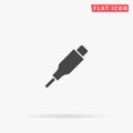 Charging Cable flat vector icon