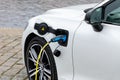 Charging of electric car Royalty Free Stock Photo