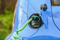 Charging electric car Royalty Free Stock Photo