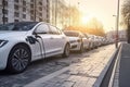 Charging electric vehicles at an outdoor station