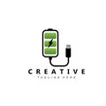 charging logo vector icon, smartphone vehicle, using electricity and battery Royalty Free Stock Photo