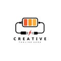 charging logo vector icon, smartphone vehicle, using electricity and battery Royalty Free Stock Photo