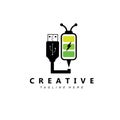 charging logo vector icon, smartphone vehicle, using electricity and battery Royalty Free Stock Photo