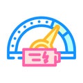 charging speed electric color icon vector illustration