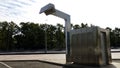 Charging station for electric buses. The concept of urban transport . Royalty Free Stock Photo