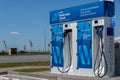 Charging station for electric vehicles Blue Trail at the Lotos petrol station