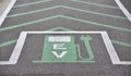 Telsa Prius Green Electric Vehicle Charging Station